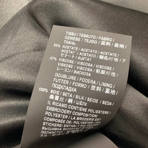 Size 2 Black Cream Zebra Print Stripe Acetate Viscose Sequined Mini Skirt - Picture 5 of 6